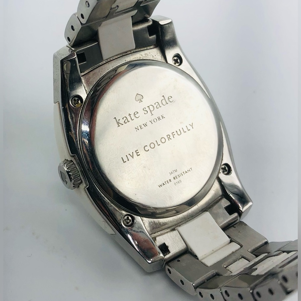 Kate Spade New York Ladies 2-Tone Skyline White Stainless Rubber Watch 1YRU0165 - Picture 7 of 16